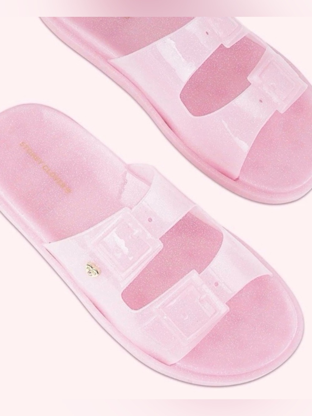 NEW Stoney Clover Lane Jelly Sandals in Flamingo Pink new in box NIB size 7
